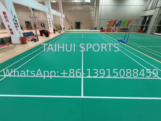 Podłogi sportowe PVC w pomieszczeniach przeciwszlizgowe, absorbujące wstrząsy, wodoodporne, winylowe, podłogi do siatkówki, badmintonu, koszykówki