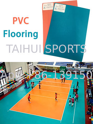 Podłogi sportowe PVC w pomieszczeniach przeciwszlizgowe, absorbujące wstrząsy, wodoodporne, winylowe, podłogi do siatkówki, badmintonu, koszykówki