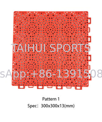 Anti-Skid Waterproof High Compression Resistance PP Interlocking Tiles for Modular Sports Flooring