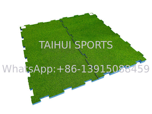 Fabryczna sztuczna podkładka uderzeniowa 20-100 mm wodoodporna, najwyższej jakości gumowa podłogowa poduszka do placu zabaw 2x1,02 mm