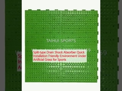 Wypuszczalnik wstrząsów typu split szybka instalacja przyjazna dla środowiska pod sztuczną trawą do uprawiania sportu