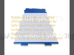 Puzzle jigsaw interlock Certified CFH/HIC Shock Pad Solutions for Safer Sports Budować bezpieczniejsze, inteligentniejsze powierzchnie Projekty ogrodzenia i placu zabaw skoncentrowane na bezpieczeństwie Zmniejszyć ryzyko, zapewnić zgodność Ochrona przed u